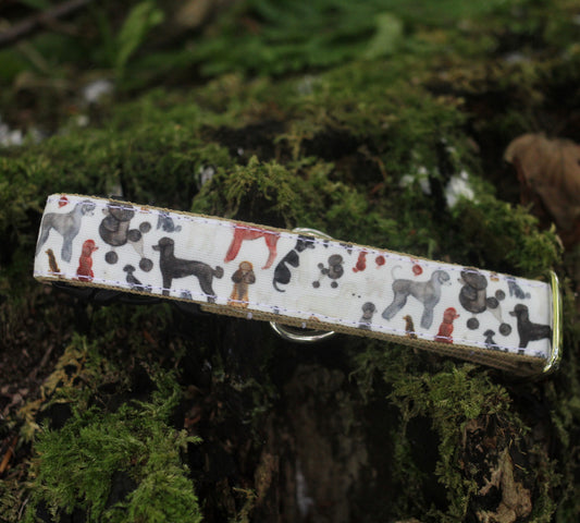 Watercolour Poodles Bio-Canvas Collar