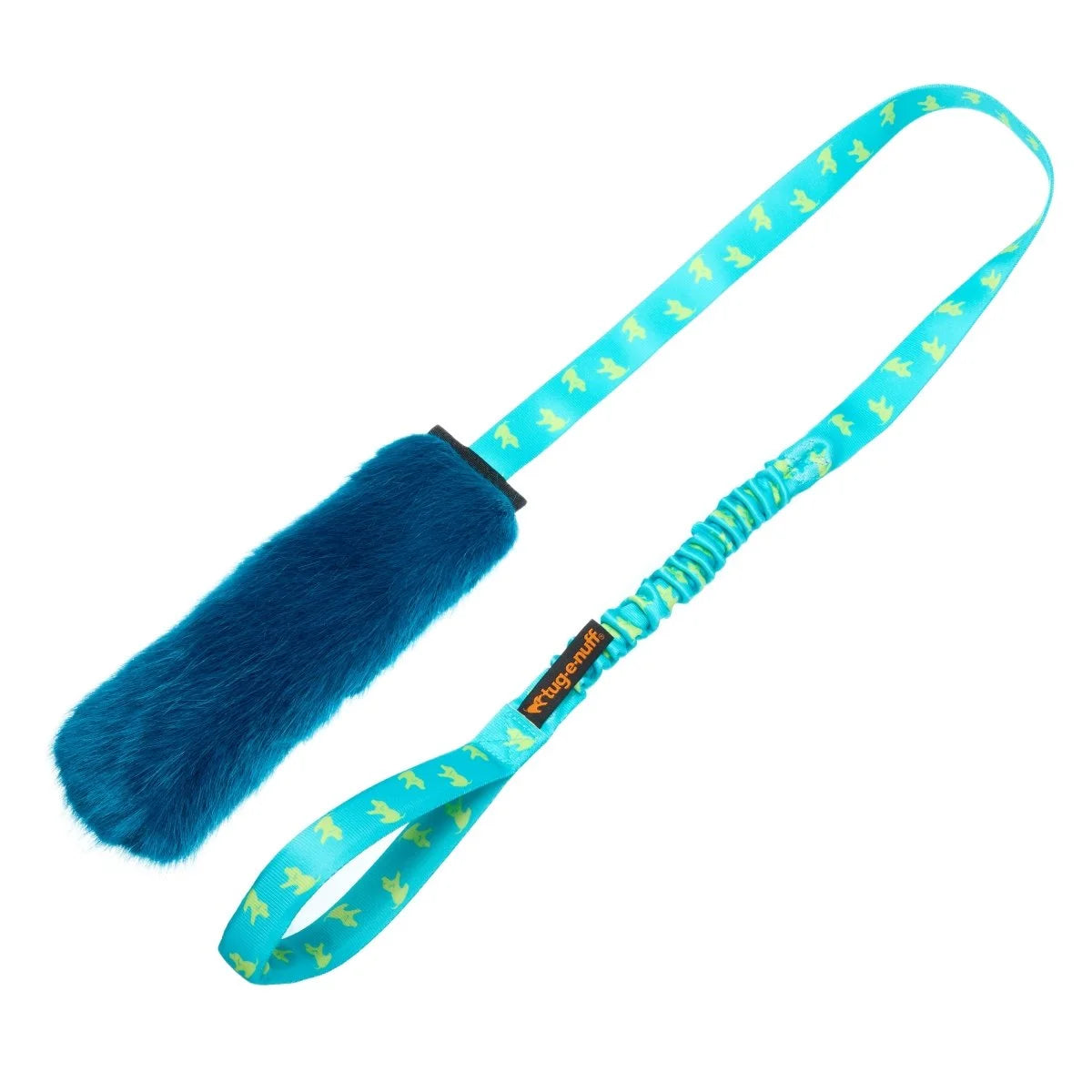 Tug-e-nuff Faux Fur Squeaky Bungee Chaser