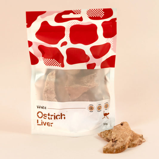 Waita Freeze Dried Ostrich Liver 50g